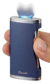 Caseti Big Flat Cigar Lighter - Luxury and Function in One Stylish Package (Color: Navy blue)