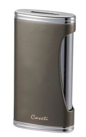 Caseti Big Flat Cigar Lighter (Color: Gunmeta)