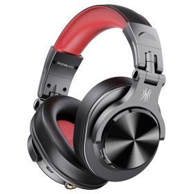 A70 Bluetooth 5.2 Headphones Stereo  Professional Recording Studio Monitor DJ Headphones (Color: Red, Ships From: China)